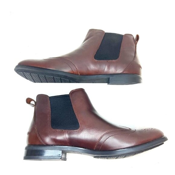 Sperry Women Leather Ankle Boots Brown Chelsea Boots Size 10 - Picture 5 of 9